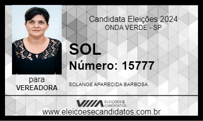 Candidato SOL 2024 - ONDA VERDE - Eleições