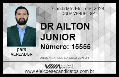 Candidato DR. AILTON JUNIOR VETERINÁRIO 2024 - ONDA VERDE - Eleições