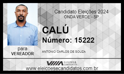 Candidato CALÚ 2024 - ONDA VERDE - Eleições