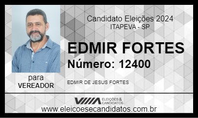 Candidato EDMIR FORTES 2024 - ITAPEVA - Eleições