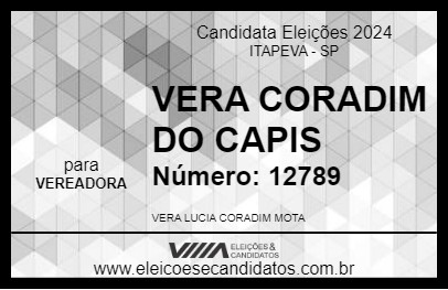 Candidato VERA CORADIM 2024 - ITAPEVA - Eleições