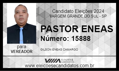 Candidato PASTOR ENEAS 2024 - VARGEM GRANDE DO SUL - Eleições