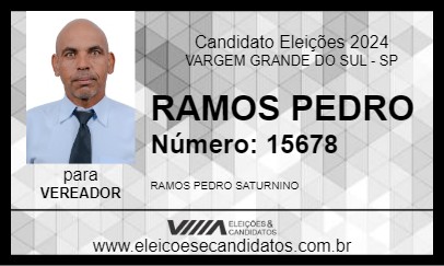 Candidato RAMOS PEDRO 2024 - VARGEM GRANDE DO SUL - Eleições