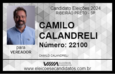 Candidato CAMILO CALANDRELI 2024 - RIBEIRÃO PRETO - Eleições