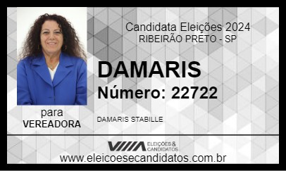 Candidato DAMARIS 2024 - RIBEIRÃO PRETO - Eleições