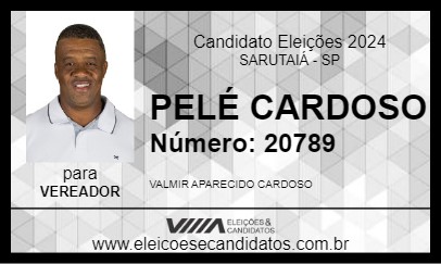 Candidato PELÉ CARDOSO 2024 - SARUTAIÁ - Eleições