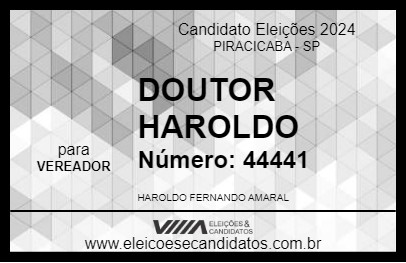 Candidato DOUTOR HAROLDO 2024 - PIRACICABA - Eleições