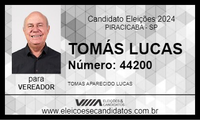 Candidato TOMÁS LUCAS 2024 - PIRACICABA - Eleições