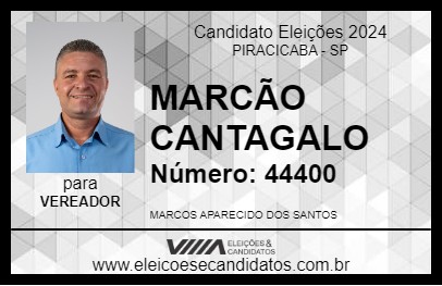 Candidato MARCÃO CANTAGALO 2024 - PIRACICABA - Eleições