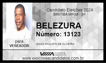 Candidato BELEZURA 2024 - BIRITIBA MIRIM - Eleições