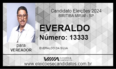 Candidato EVERALDO 2024 - BIRITIBA MIRIM - Eleições