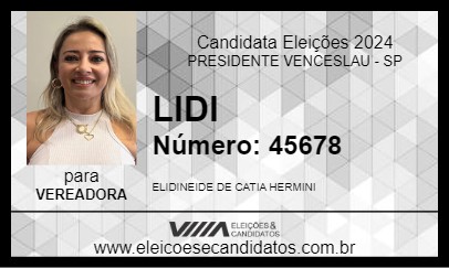 Candidato LIDI 2024 - PRESIDENTE VENCESLAU - Eleições