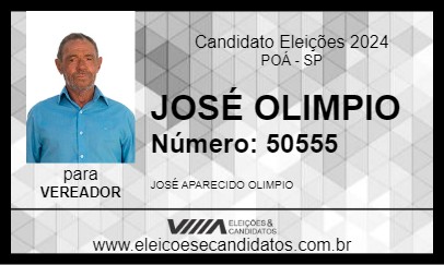 Candidato JOSÉ OLIMPIO 2024 - POÁ - Eleições