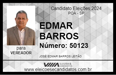 Candidato EDMAR BARROS 2024 - POÁ - Eleições