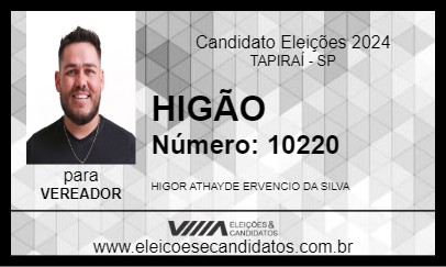 Candidato HIGÃO 2024 - TAPIRAÍ - Eleições