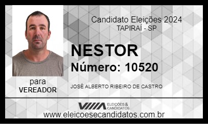 Candidato NESTOR 2024 - TAPIRAÍ - Eleições