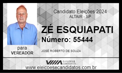 Candidato ZÉ ESQUIAPATI 2024 - ALTAIR - Eleições