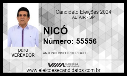 Candidato NICÓ 2024 - ALTAIR - Eleições