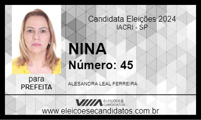 Candidato NINA 2024 - IACRI - Eleições