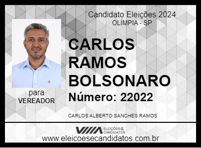 Candidato CARLOS RAMOS 2024 - OLÍMPIA - Eleições