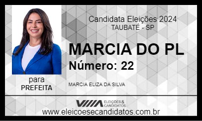 Candidato MARCIA DO PL 2024 - TAUBATÉ - Eleições