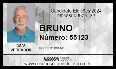 Candidato BRUNO 2024 - PIRASSUNUNGA - Eleições