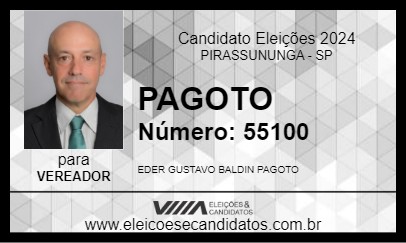 Candidato PAGOTO 2024 - PIRASSUNUNGA - Eleições