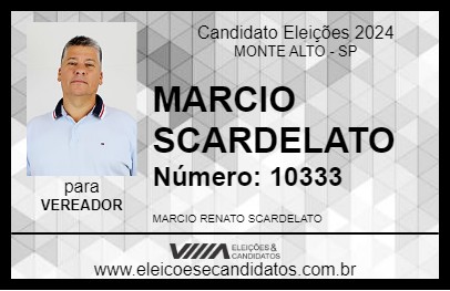 Candidato MARCIO SCARDELATO 2024 - MONTE ALTO - Eleições