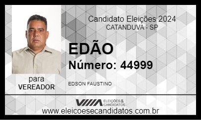 Candidato EDÃO 2024 - CATANDUVA - Eleições