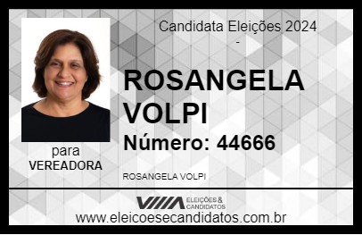 Candidato ROSANGELA VOLPI 2024 - CATANDUVA - Eleições