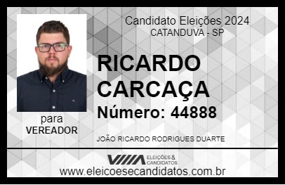 Candidato RICARDO CARCAÇA 2024 - CATANDUVA - Eleições