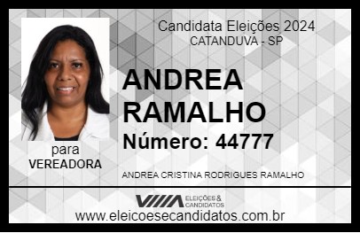 Candidato ANDREA RAMALHO 2024 - CATANDUVA - Eleições