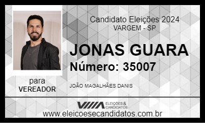 Candidato JONAS GUARA 2024 - VARGEM - Eleições