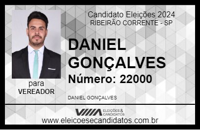 Candidato DANIEL GONÇALVES 2024 - RIBEIRÃO CORRENTE - Eleições