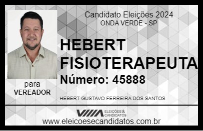 Candidato HEBERT FISIOTERAPEUTA 2024 - ONDA VERDE - Eleições