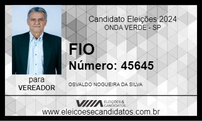 Candidato FIO 2024 - ONDA VERDE - Eleições