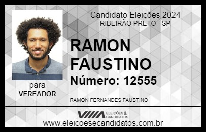 Candidato RAMON FAUSTINO 2024 - RIBEIRÃO PRETO - Eleições