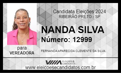 Candidato NANDA SILVA 2024 - RIBEIRÃO PRETO - Eleições