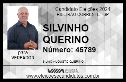 Candidato SILVINHO QUERINO 2024 - RIBEIRÃO CORRENTE - Eleições