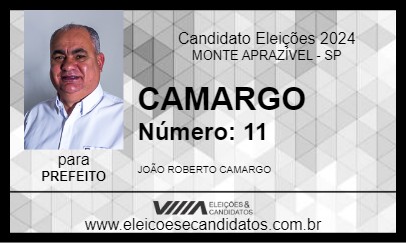 Candidato CAMARGO 2024 - MONTE APRAZÍVEL - Eleições