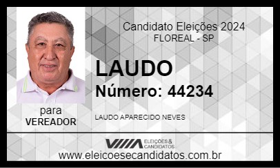 Candidato LAUDO 2024 - FLOREAL - Eleições