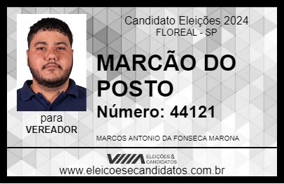 Candidato MARCÃO DO POSTO 2024 - FLOREAL - Eleições