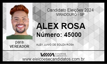 Candidato ALEX ROSA 2024 - VIRADOURO - Eleições