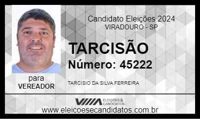 Candidato TARCISÃO 2024 - VIRADOURO - Eleições