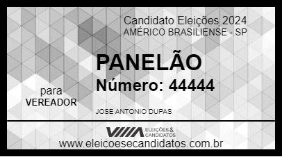 Candidato PANELÃO 2024 - AMÉRICO BRASILIENSE - Eleições