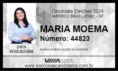 Candidato MARIA MOEMA 2024 - AMÉRICO BRASILIENSE - Eleições