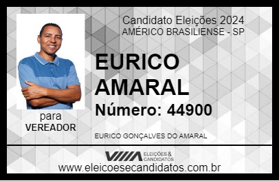 Candidato EURICO AMARAL 2024 - AMÉRICO BRASILIENSE - Eleições