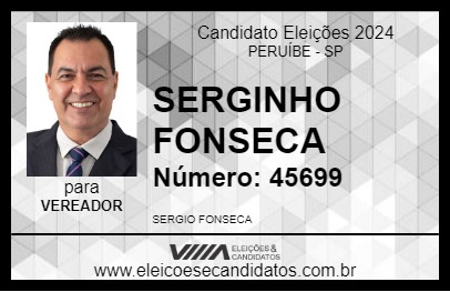 Candidato SERGINHO FONSECA 2024 - PERUÍBE - Eleições