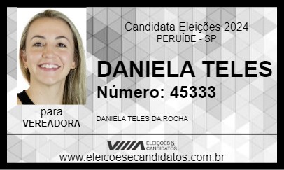 Candidato DANIELA TELES  2024 - PERUÍBE - Eleições