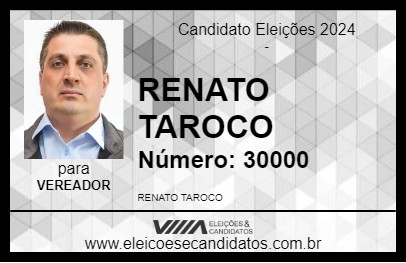 Candidato RENATO TAROCO 2024 - MARÍLIA - Eleições